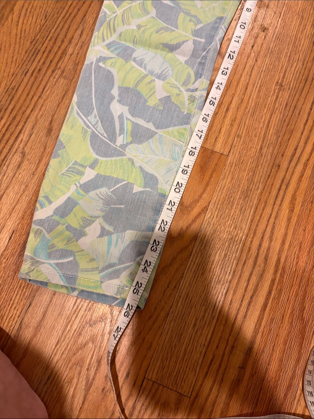 Gap 1969 Always Skinny Jeans Womens 28r Green Blue Tropical Palm Leaf NWT Slim - Picture 5 of 6
